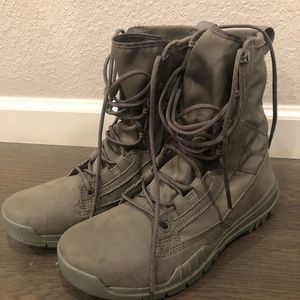 Sage Green Nike Boots